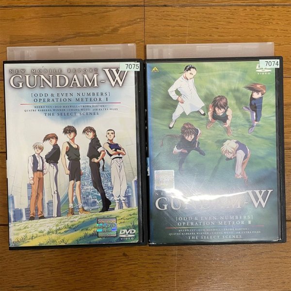 Photo1: "Mobile Suit Gundam W(Wing)  Operation Meteor I, II"  DVD JAPANESE 　"Used item"【Direct from Japan】RICKY-LABO　 (1)